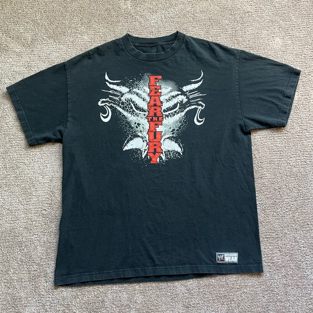 VTG ‘2011 WWE Brock Lesnar “Fear The Fury” Faded Black Tee